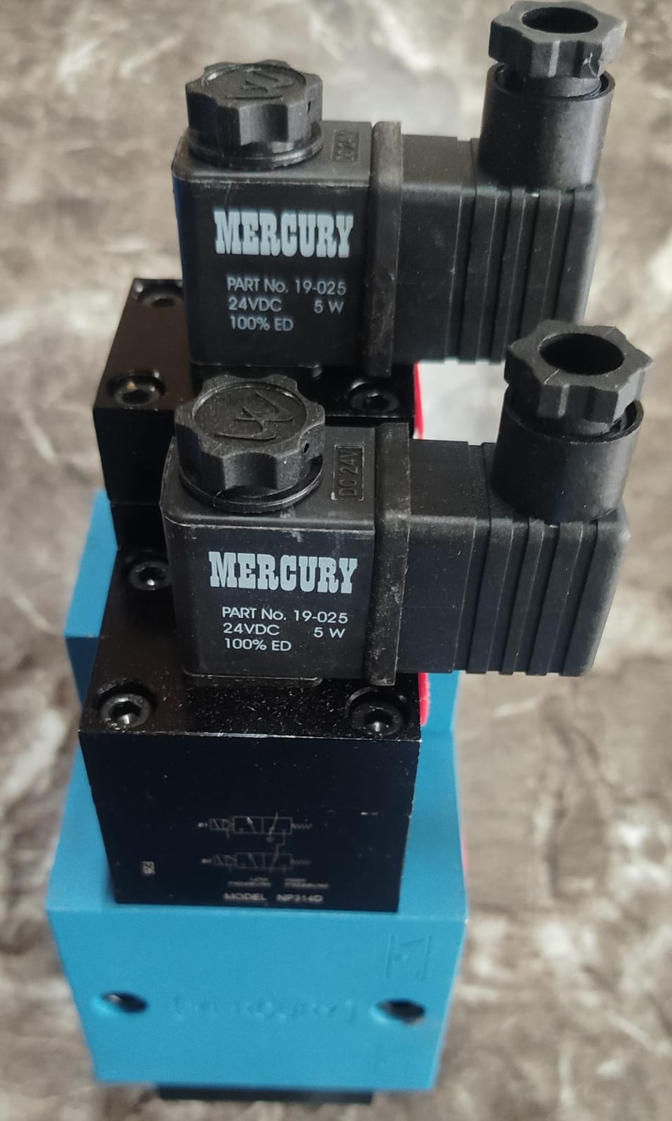 Mercury NP314D 1/2" X 3/2 Dual Pressure Blow Solenoid Valve
